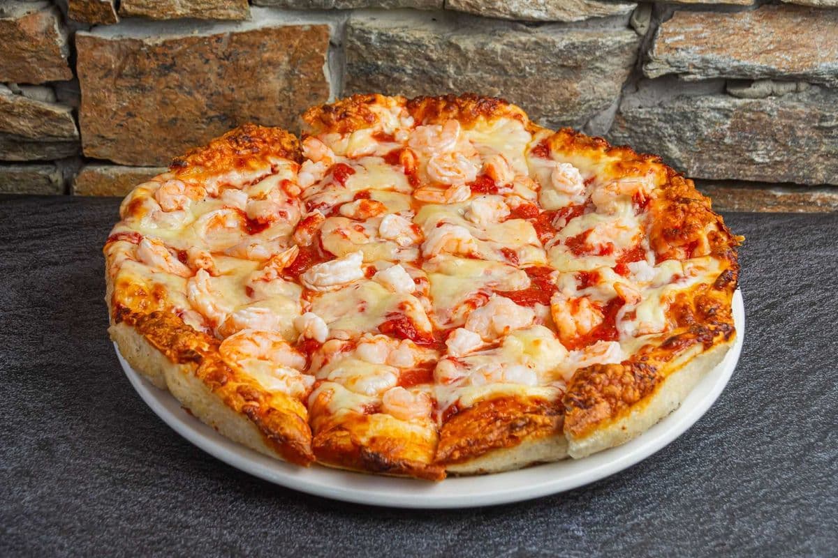 #12 10" Medium Shrimp Classic Pizza