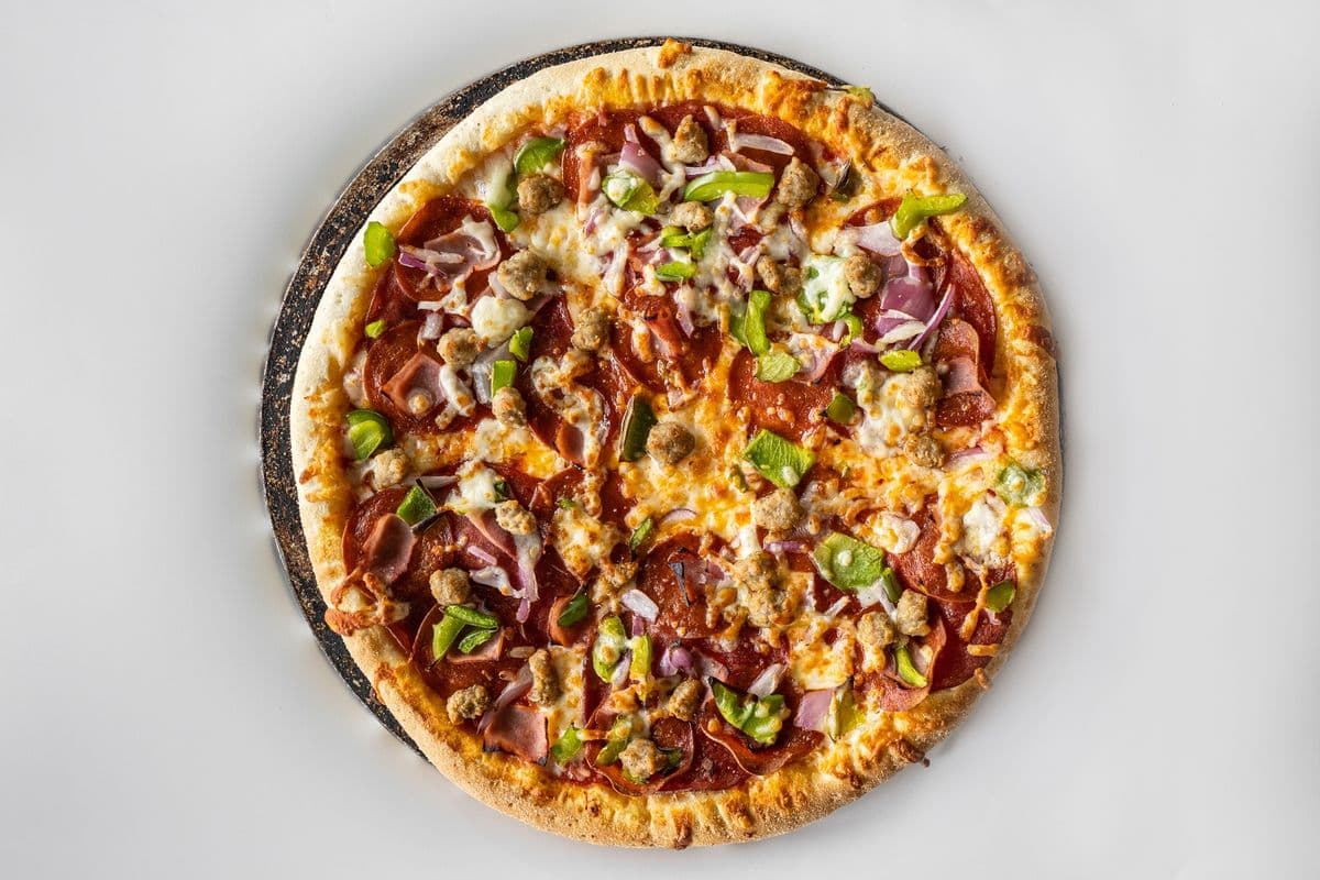 10" Small Fast-Lane Hearty Meats Pizza