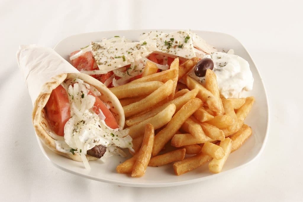 Assiette pita végétarien  / Pita végétarien plate