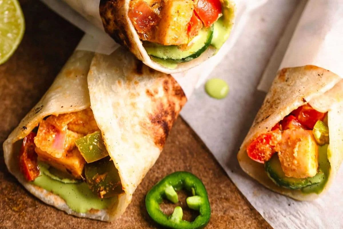 Paneer Tikka Kathi Roll