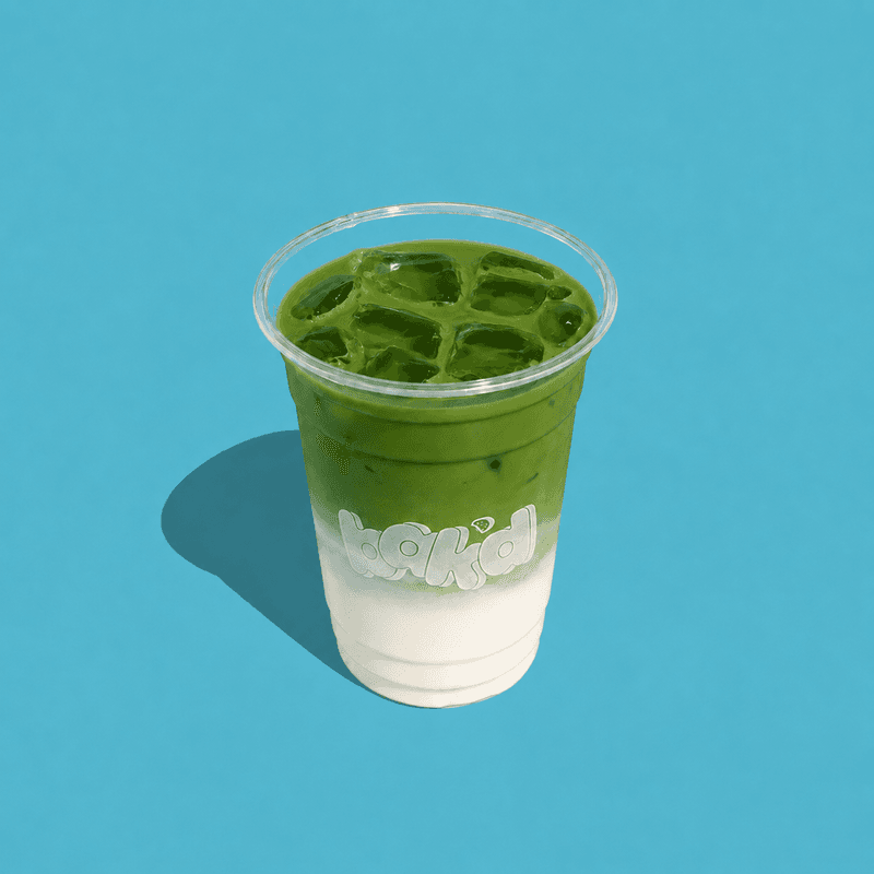 Iced Rose Matcha Latte