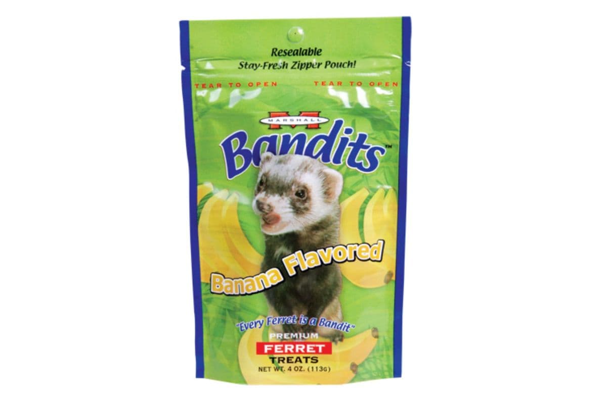 Marshall Bandits Premium Ferret Treat - Banana Flavor (3 oz)