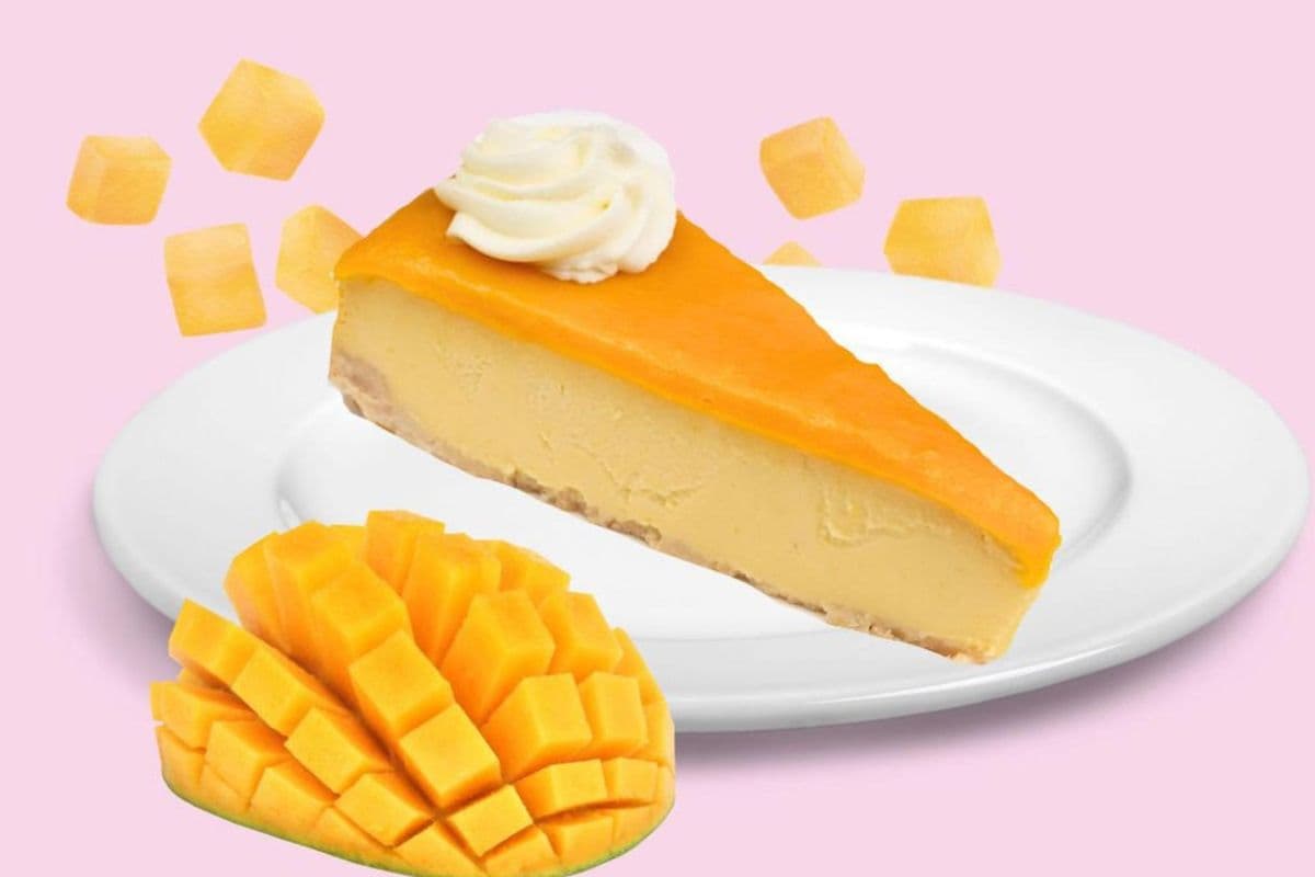 Mango Cheesecake Slice