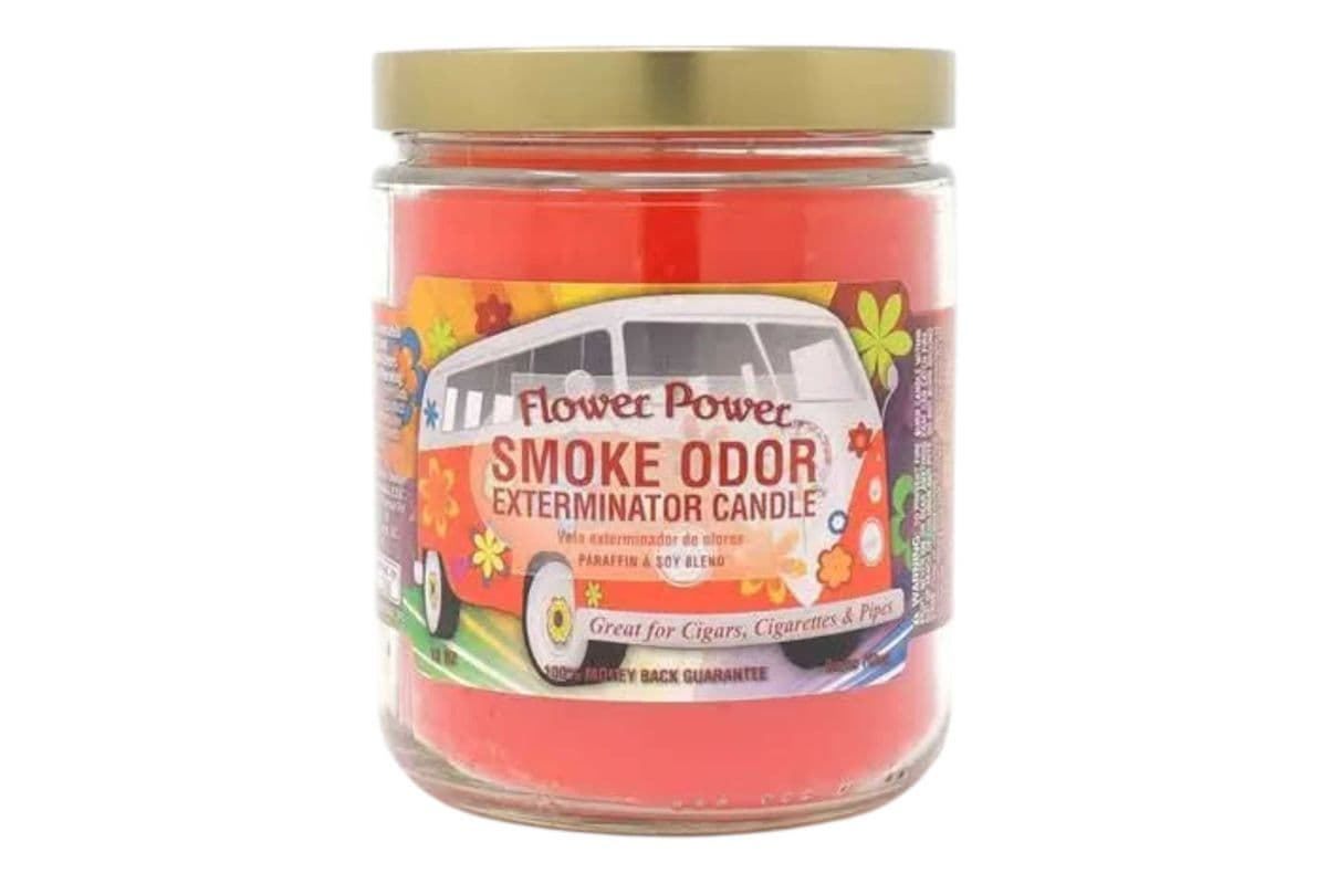 Smoke Odor Flower Power Exterminator Candle (13oz)