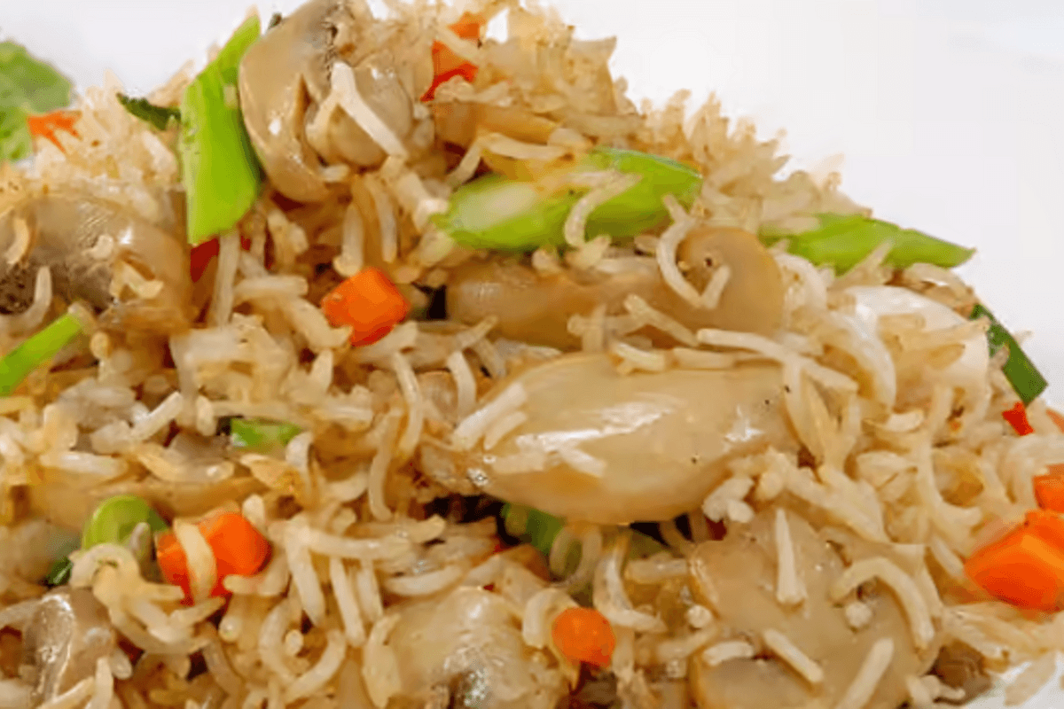 Riz frit aux champignons / Mushroom Fried Rice