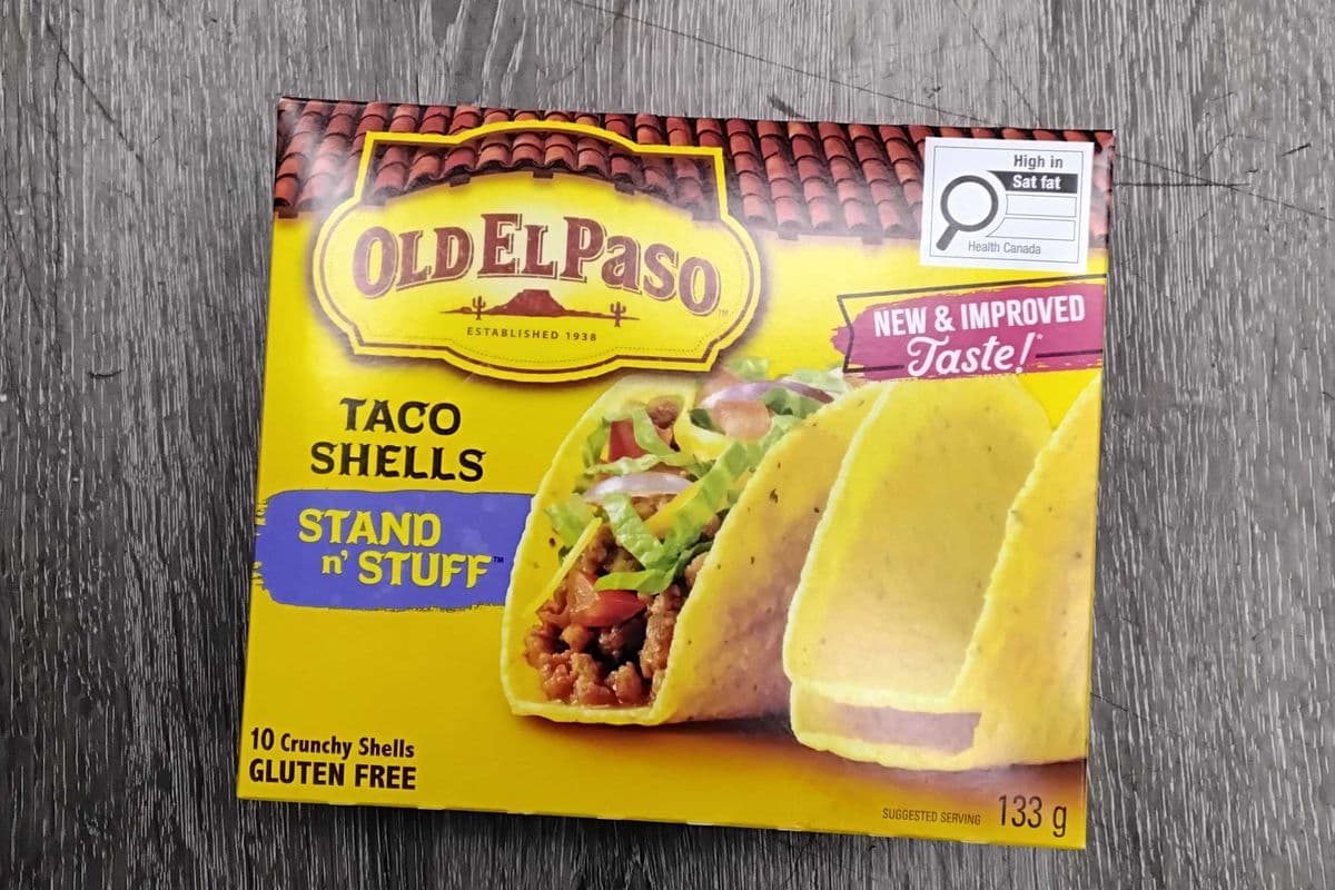 Old el paso taco shells stand n' stuff (133g)