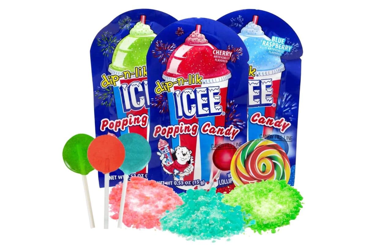 Icee Dip-n-Lik Lollipop & Popping Candy (15 g)