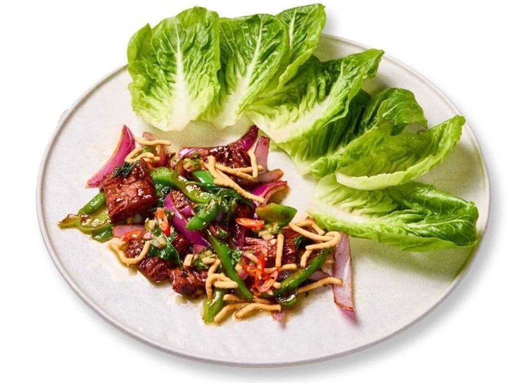 PEPPER STEAK LETTUCE WRAPS