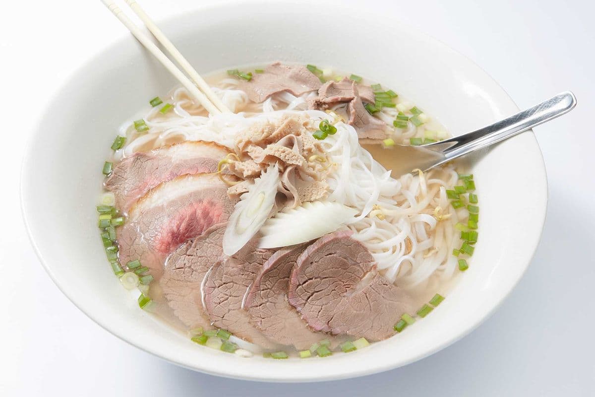 17. Medium Rare Beef, Brisket, Tendon, Flank, and Tripe