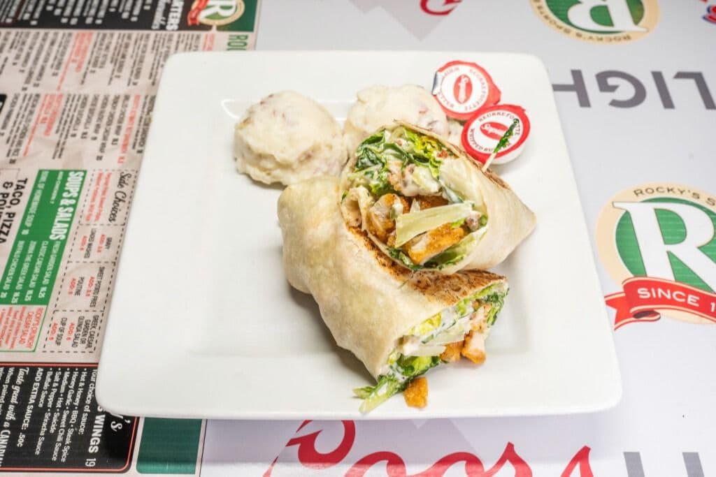 Crunchy Chicken Caesar Wrap