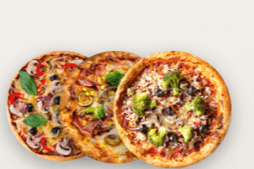 Three X-Large Pizzas