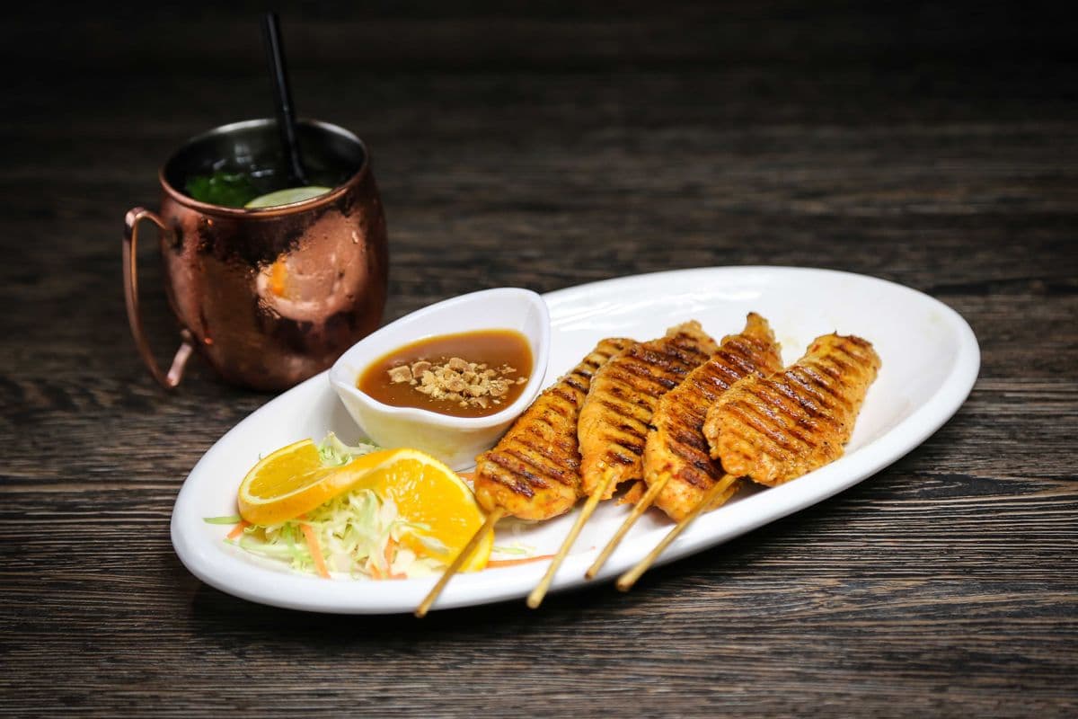 4. Chicken Satay (4 pcs)