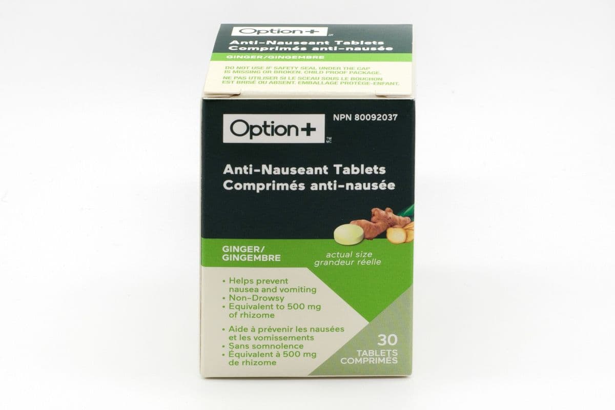 Option+ Anti-Nauseant Ginger (30 Tablets)