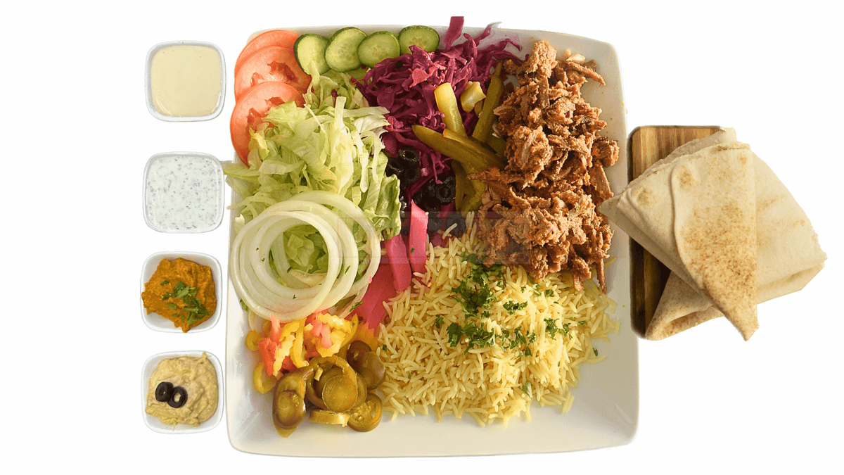 Lamb and Beef Shawarma Platter
