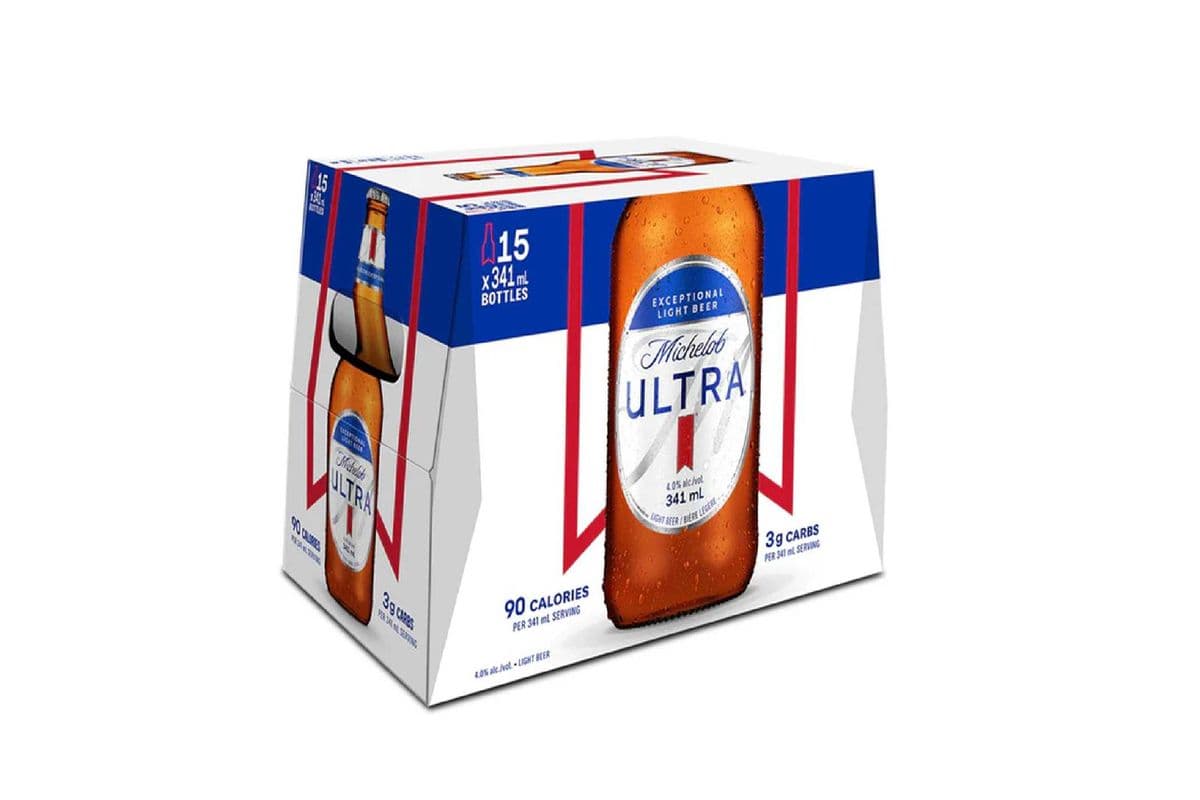 854260. MICHELOB ULTRA (15 x 341ML (BOTTLES))