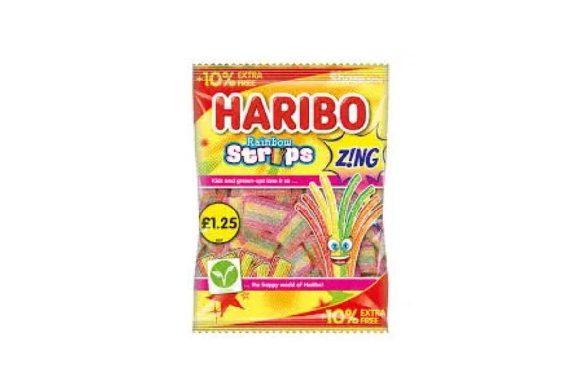 Haribo Rainbow Strips Zing 143g