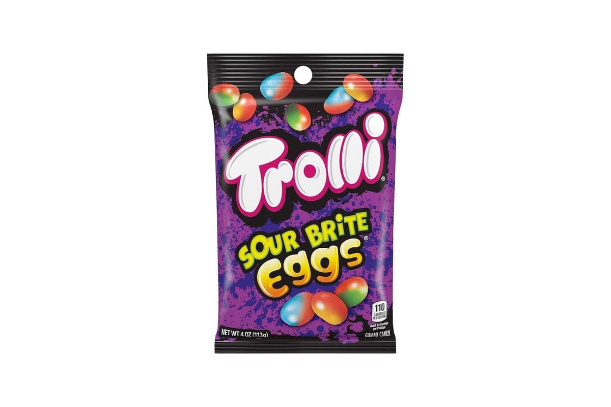 Trolli Sour Brite Eggs (4 oz) (385 Cal)