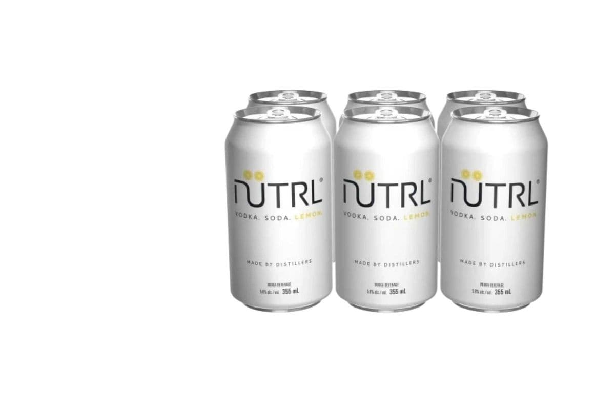 Nutrl Vodka Soda Lemon 6 pack (1 x 355ML)