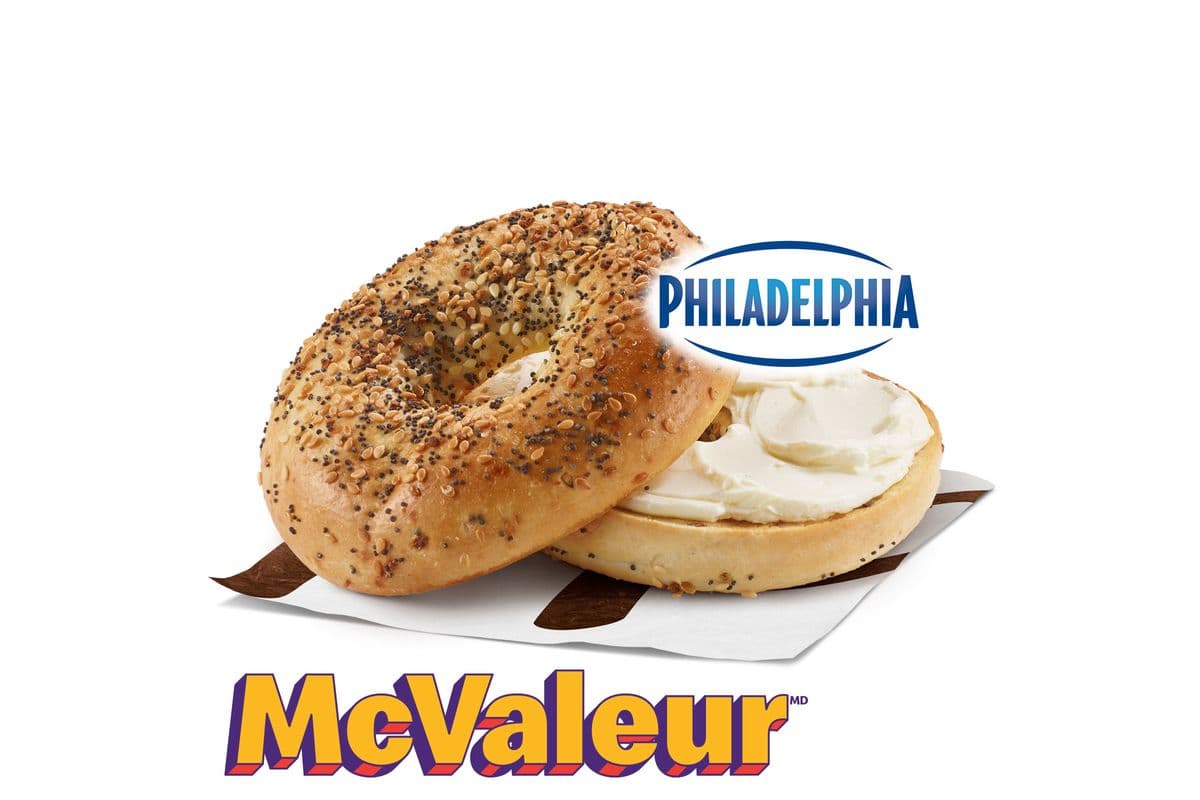 Bagel plein-goût, produit fromage à la crème original [380.0 Cal]