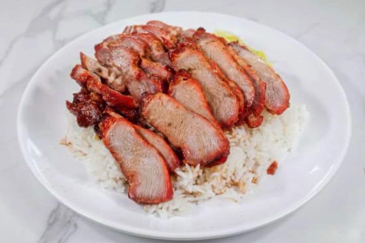 Honey BBQ Pork with Rice - 蜜汁叉燒飯