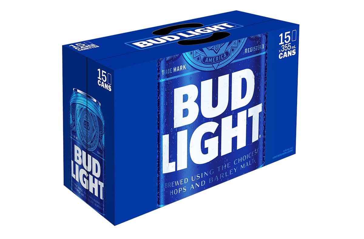 Bud Light, 15 Can (15 x 355 ml Can)