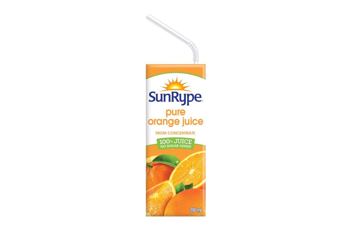 SUNRYPE ORANGE JUICE BOX