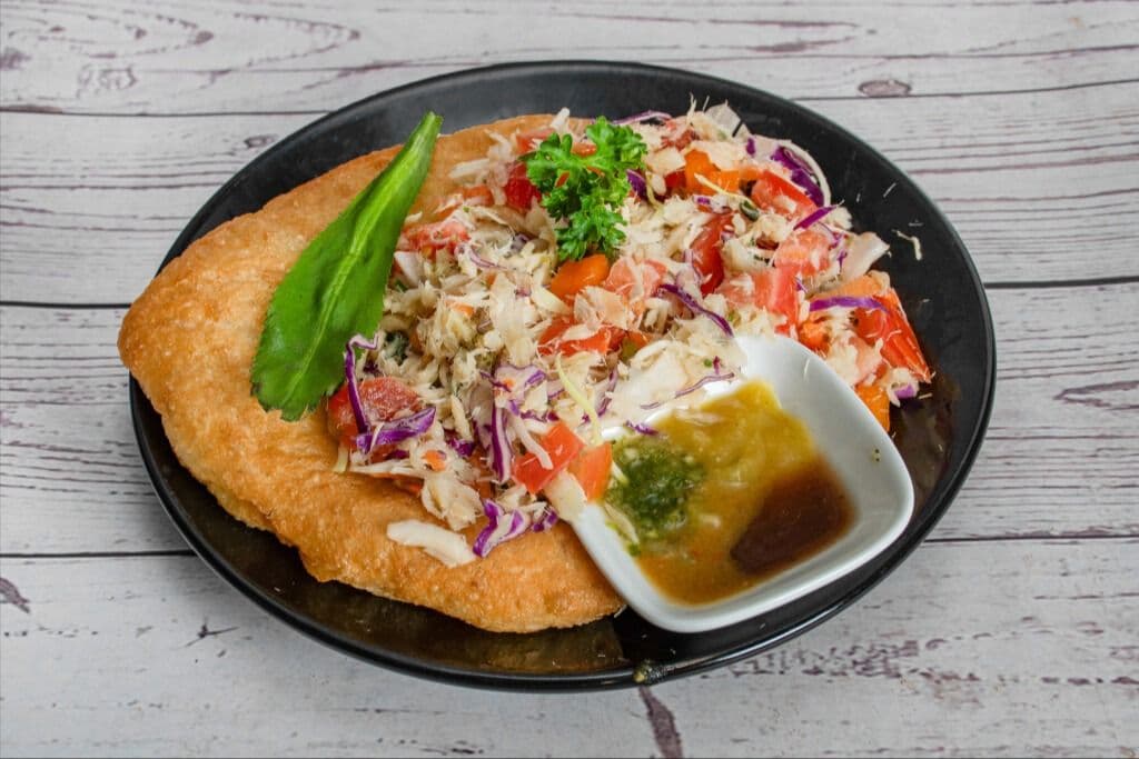 Saltfish (Buljol) Sandwich