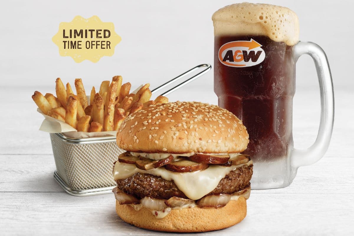 Mushroom Mozzarella Uncle Burger Combo