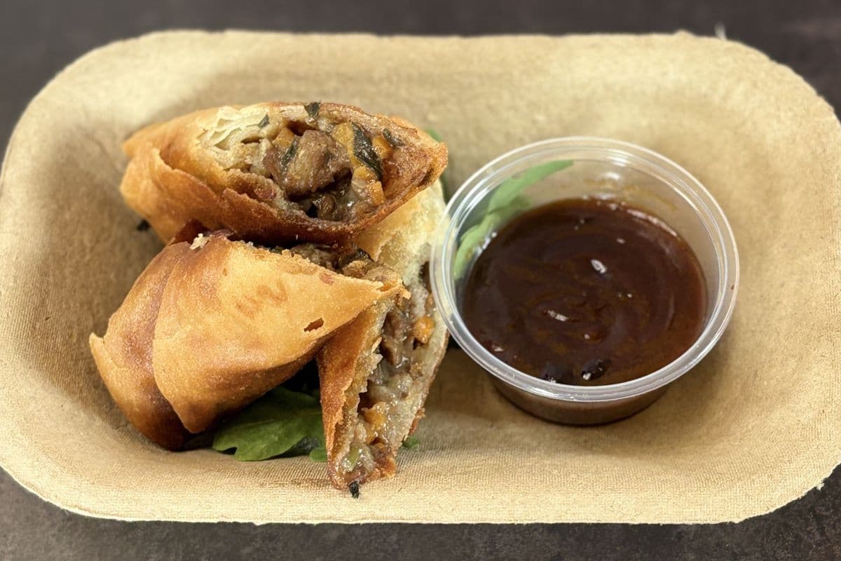 Dougie's By Prairie's Edge - Duck Spring Rolls with Peanut Sauce