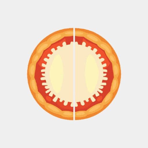 2x Small Half & Half Pizza Deal Plain Vegan Cheese