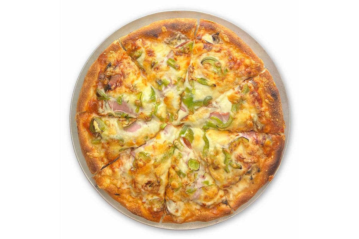 Extra-Large Ham, Mushroom, and Green Pepper