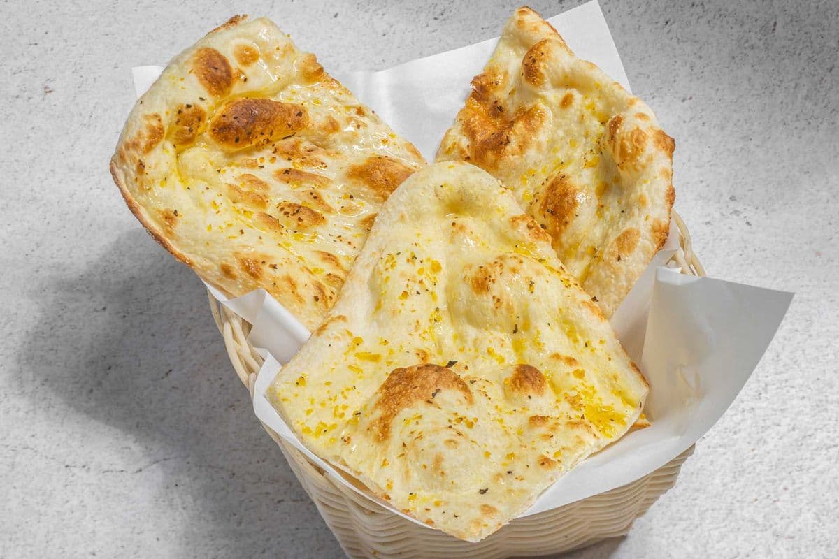 101. Garlic and Basil Naan Tandoori Flame