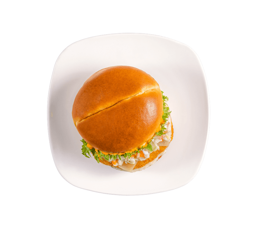 Burger Buffalo poulet frit (Seul) / Buffalo Fried Chicken Burger (solo)