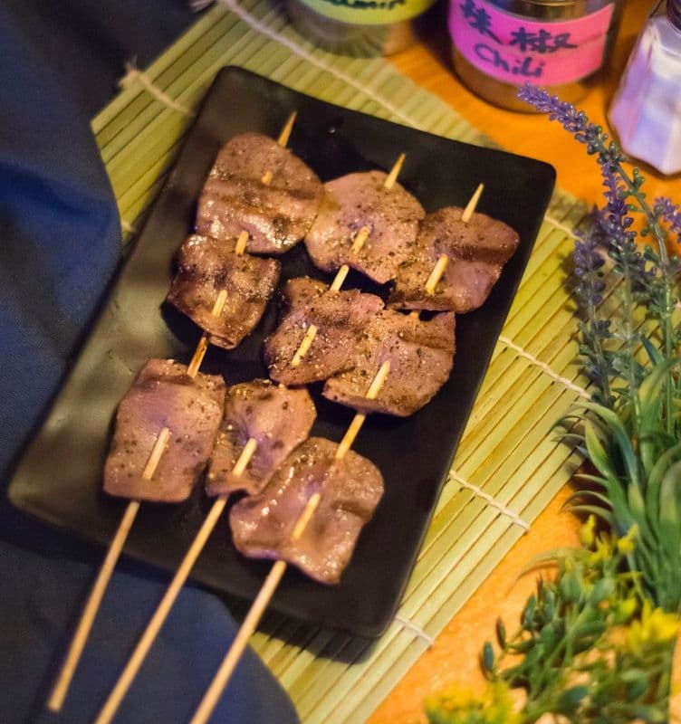 28. Cow Tongue (3 skewers) 烤牛舌