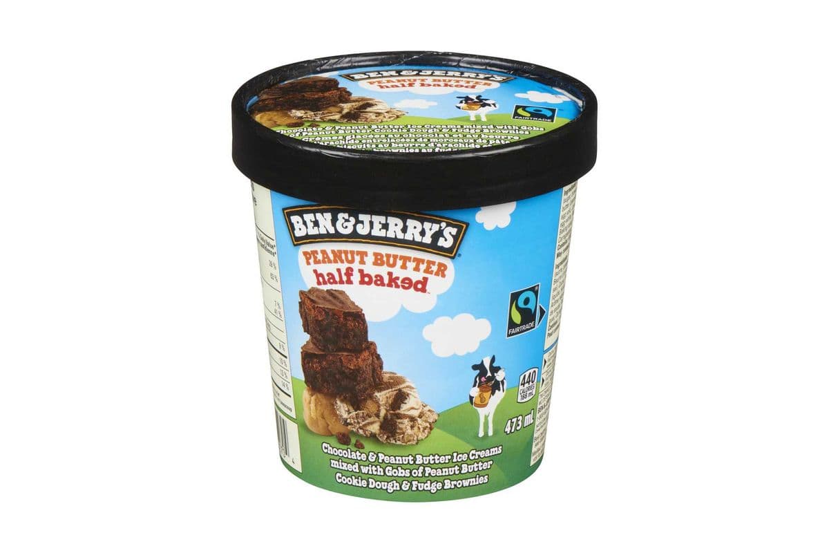 Ben & Jerry Peanut Butter Half Baked 473ml
