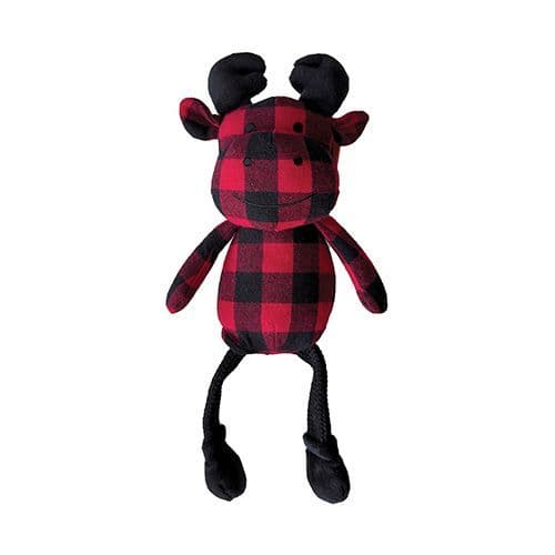 foufouBRANDS fouFIT Heritage Pully Plush Moose Dog Toy