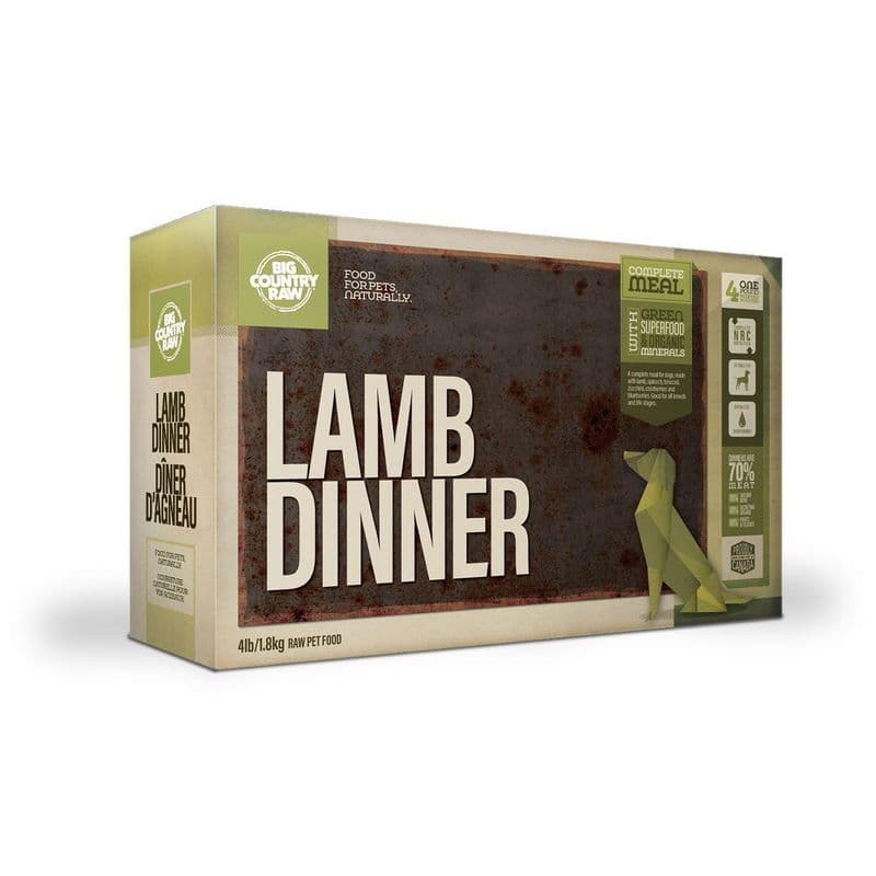 Big Country Raw Lamb Dinner - 4 x 1 lb