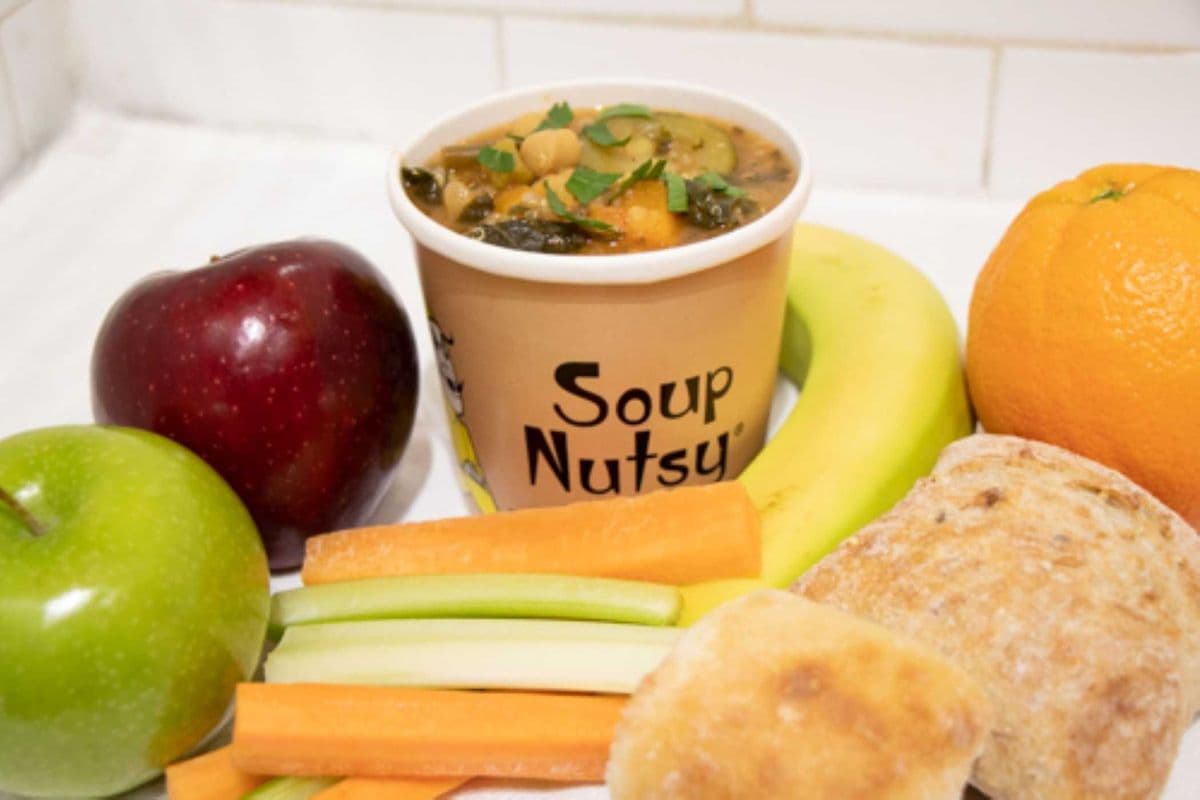 Curried Lentil Tomato Bisque Soup Meal