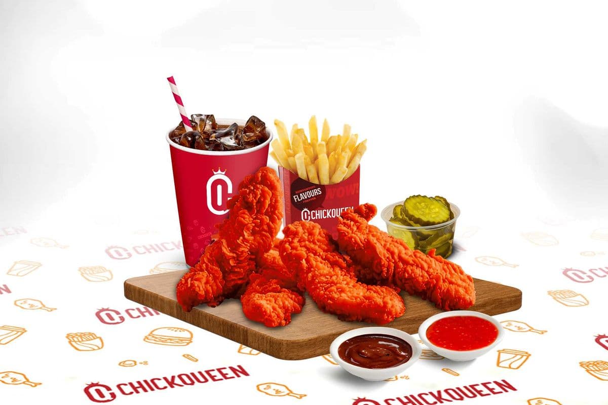 4 Pcs Nashville Chicken Tenders Combo (Fries & drink)