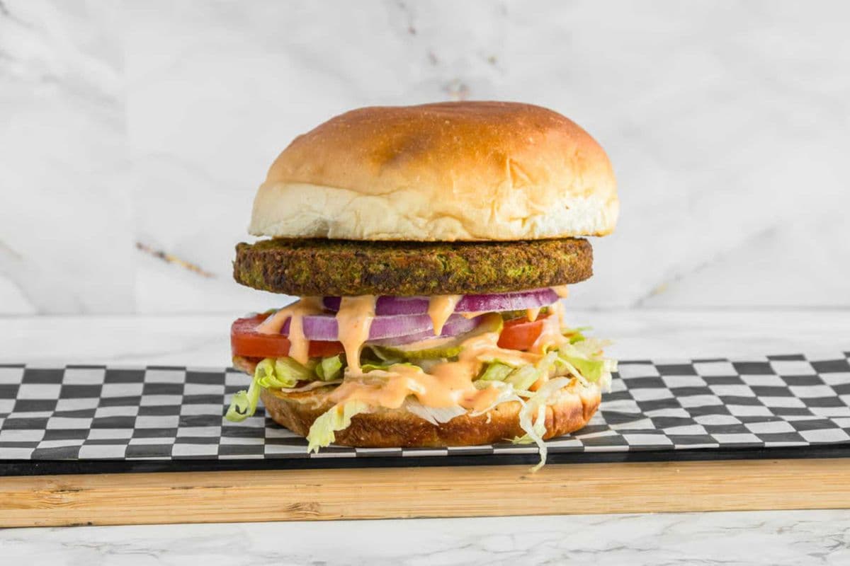 Black Bean Veggie Burger - D