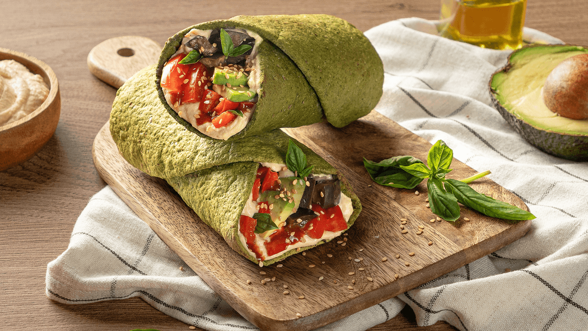 Hummus Avocado Wrap