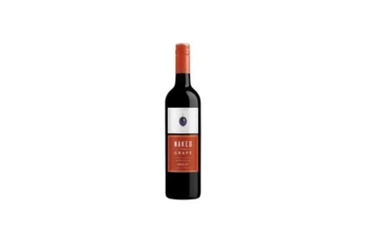 Naked Merlot Red Wine, Grape (750 ml) 750 ml • 12% ABV (1 x 750 ml)