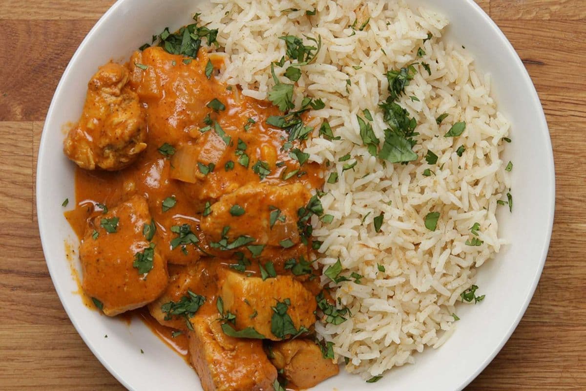 Butter Chicken Rice Bowl