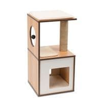 Catit Vesper V-Box - Walnut - Small - 37 x 37 x 72.5 cm