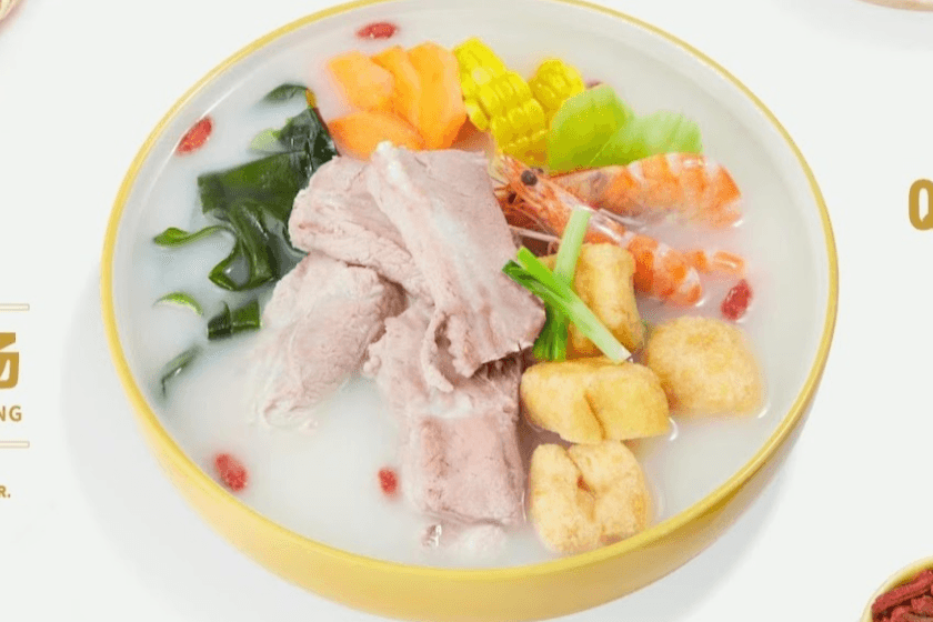 Base de Bouillon d'Os de Porc Finement Bouillie / Finely Boyled Pork Bone Broth Base / 精熬筒骨高汤（无辣）
