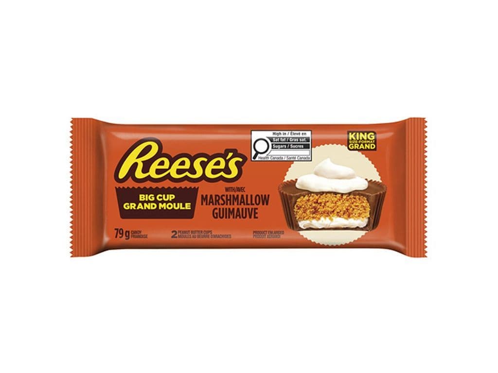 Reeses Big Cup with Marshmallow 2 Pack 79g Chocolate Peanut Butter Cups