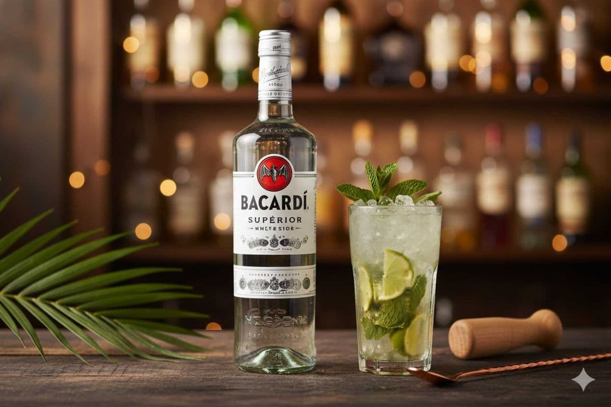 BACARDI WHITE RUM (1.14 L) 40.0% ABV (1 x 1.14 L)