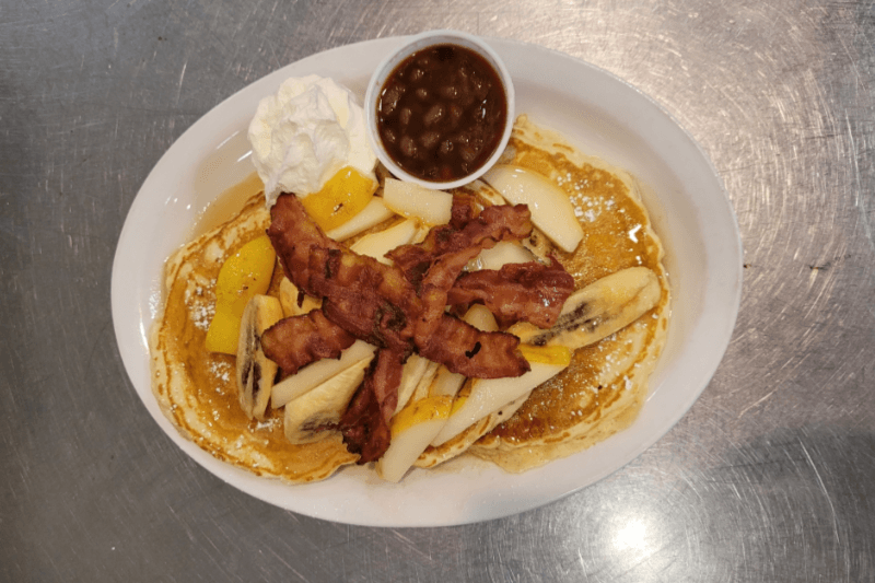 House Buttermilk Pancakes with Bacon