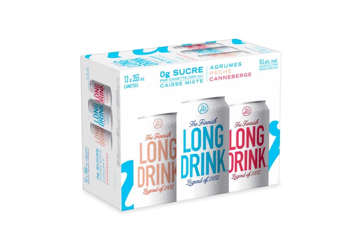 Long Drink - Zero Sugar Vodka Soda Variety (12 x 355ml can)