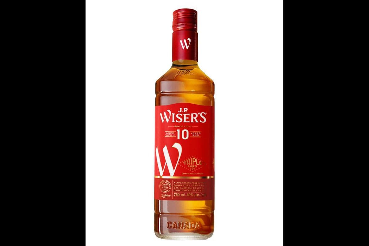 J.P. WISER'S 10YO CANADIAN WHISKY (1 x 750 mL)